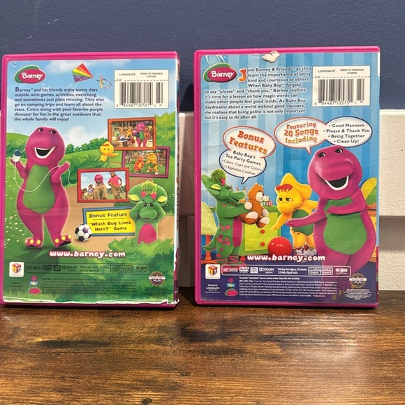Barney DVD Lot Bundle of 2 “ let’s play outside” & “Please and thank you” - Picture 2 of 5